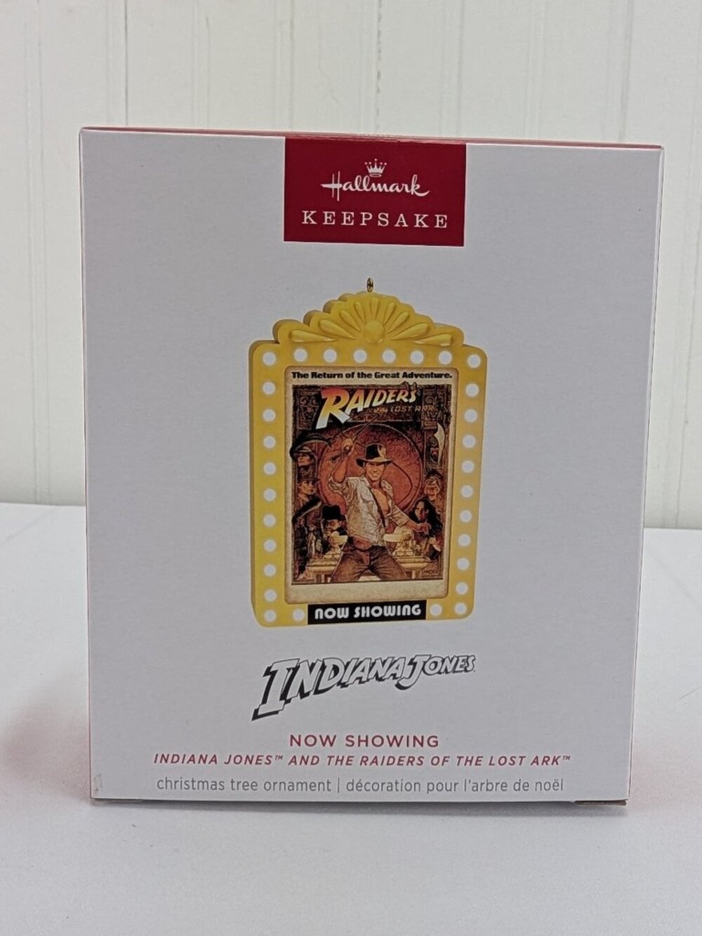 Hallmark Ornament Indiana Jones Now Showing Raiders of the Lost Ark Magic Light